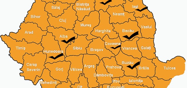 Judetul Suceava Dolhasca Falticeni Berchisesti Dumbraveni Zvoristea Cirlibaba Frasin Gura Humorului Vatra Dornei Voitinel Vicovu de Sus Campulung Moldovenesc Paltinoasa Vama Pojorata Judetul Bacau Manastirea Casin Slanic Moldova Comanesti Judetul...